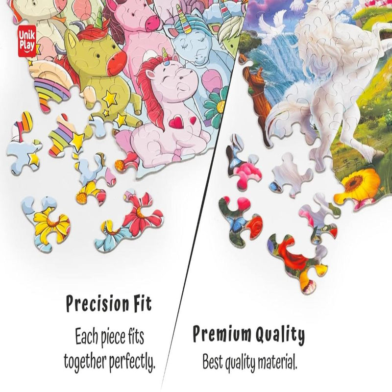 Unik Play Go Crazy Jigsaw Puzzle (180 Pieces Pack Of 2 Puzzles)
