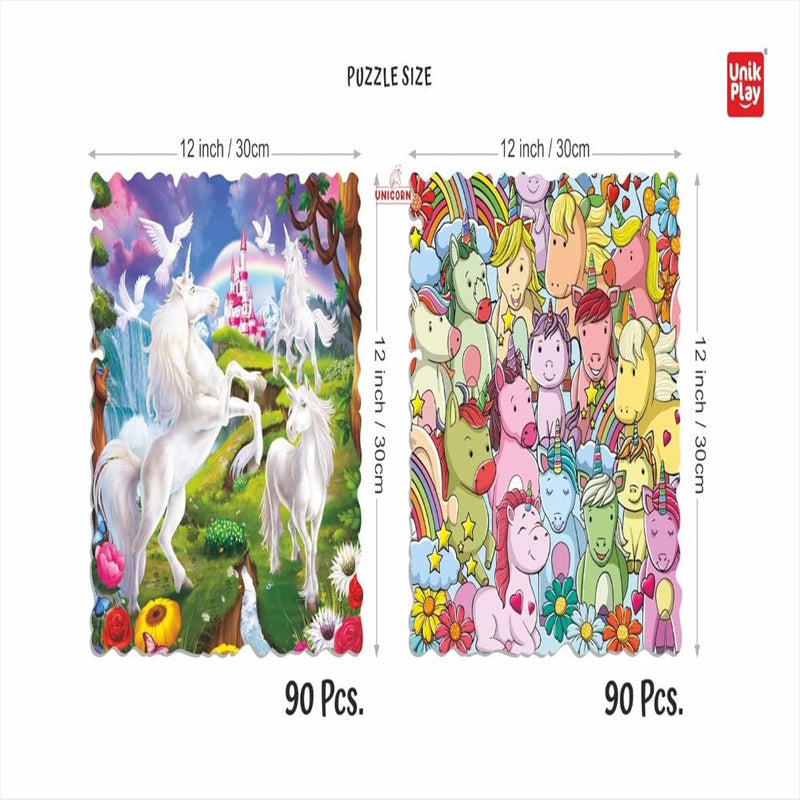 Unik Play Go Crazy Jigsaw Puzzle (180 Pieces Pack Of 2 Puzzles)