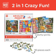 Unik Play Go Crazy Jigsaw Puzzle (180 Pieces Pack Of 2 Puzzles)