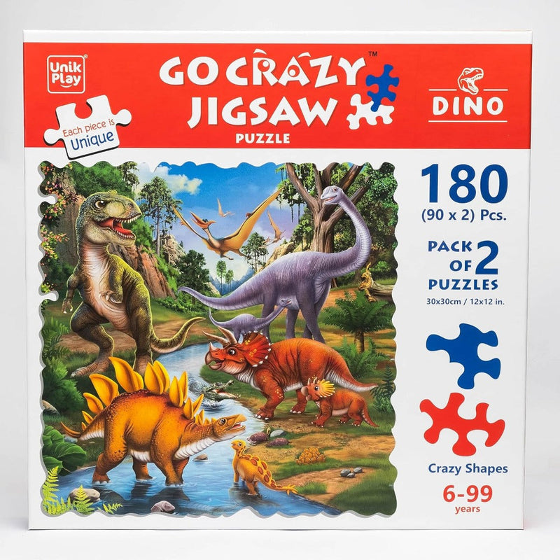 Unik Play Go Crazy Jigsaw Puzzle (180 Pieces Pack Of 2 Puzzles)