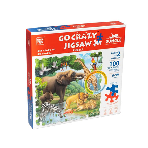 Unik Play Go Crazy Jigsaw Puzzle Small -100 Pcs-Puzzles-Unik Play-Toycra