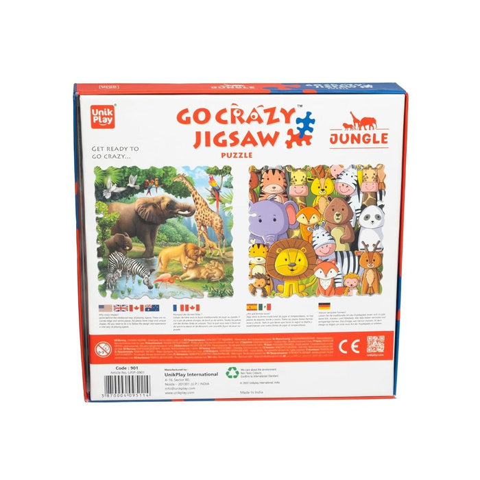 Unik Play Go Crazy Jigsaw Puzzle Small -100 Pcs-Puzzles-Unik Play-Toycra