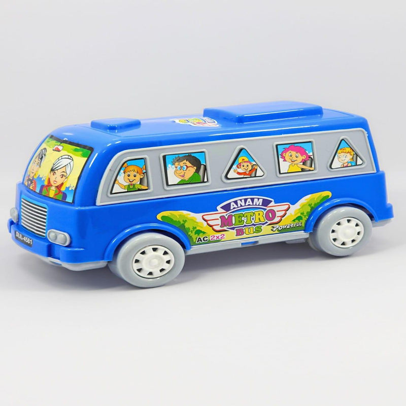 United Agencies Anam Metro Bus Friction Powered -Blue