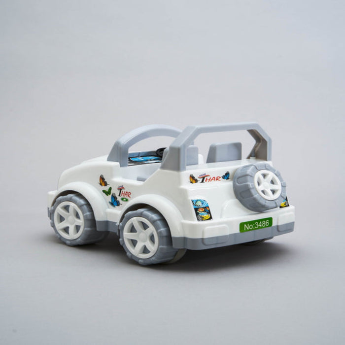 United Agencies Anam Thar Jeep Toy -White-Vehicles-United Agency-Toycra