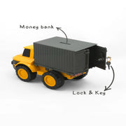United Agencies Rambo Container – Friction-Powered Truck with Lock & Key Money Bank