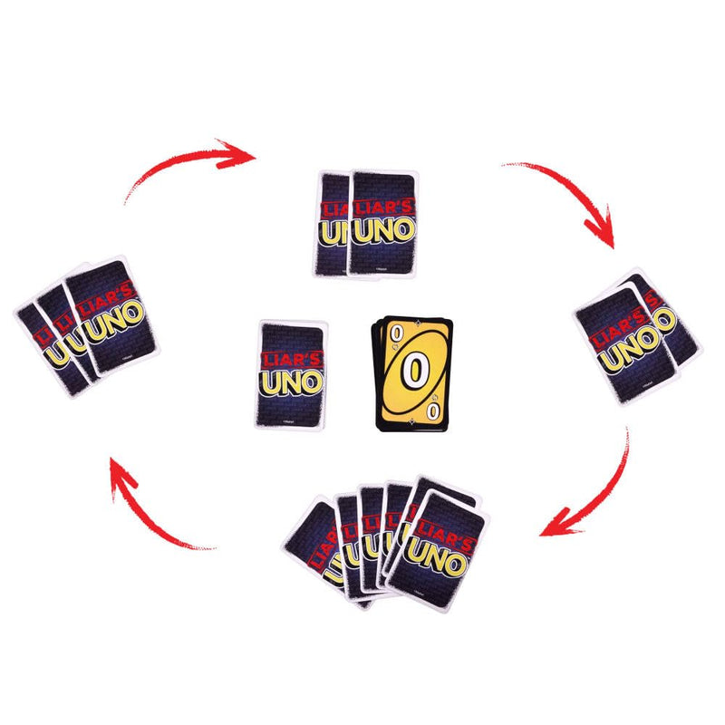 Uno Classic, Uno Liar’s & Uno Flip Side Card Game Combo
