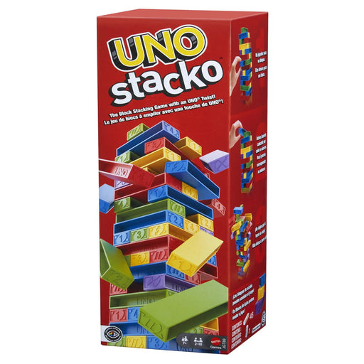 Uno Stacko for Kids & Family with Colored Stacking Blocks-Family Games-Mattel-Toycra