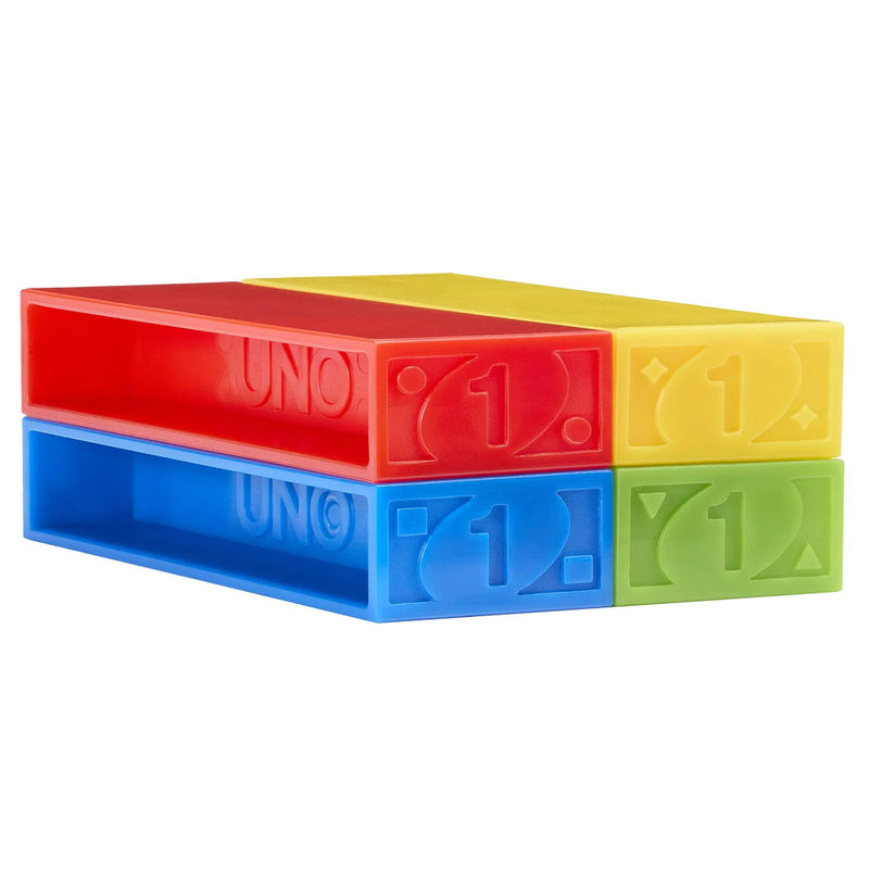 Uno Stacko for Kids & Family with Colored Stacking Blocks