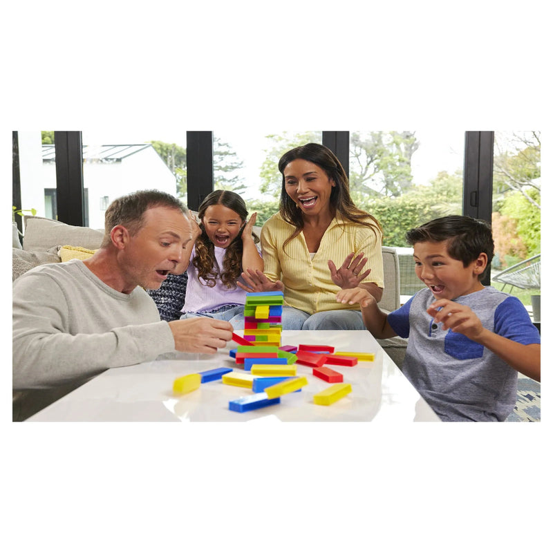 Uno Stacko for Kids & Family with Colored Stacking Blocks
