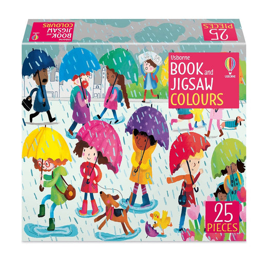 Usborne Book And Jigsaw Colours ( 25 Pieces )-Puzzles-Usb-Toycra