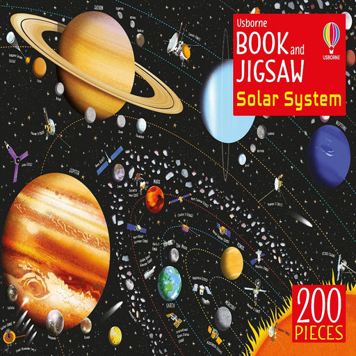 Usborne Book And Jigsaw Solar System ( 200 Pieces )-Puzzles-Usb-Toycra