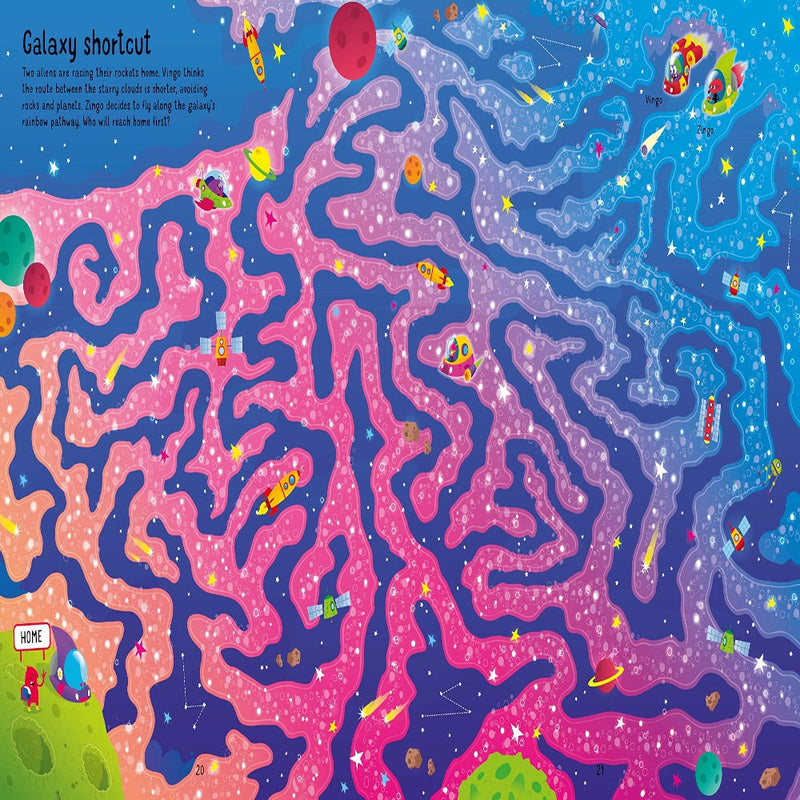 Usborne Book And Jigsaw Space Maze ( 200 Pieces )