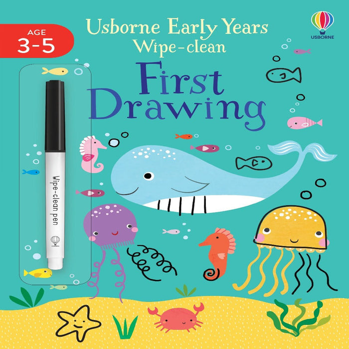 Usborne Early Years Wipe-Clean First Drawing-Activity Books-Usb-Toycra