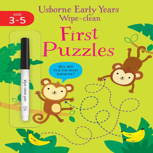 Usborne Early Years Wipe-Clean First Puzzles-Activity Books-Usb-Toycra