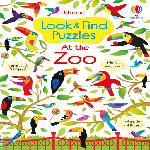 Usborne Look And Find Puzzles At The Zoo-Activity Books-Usb-Toycra