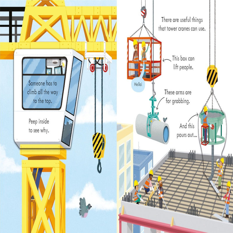 Usborne Peep Inside How A Crane Works