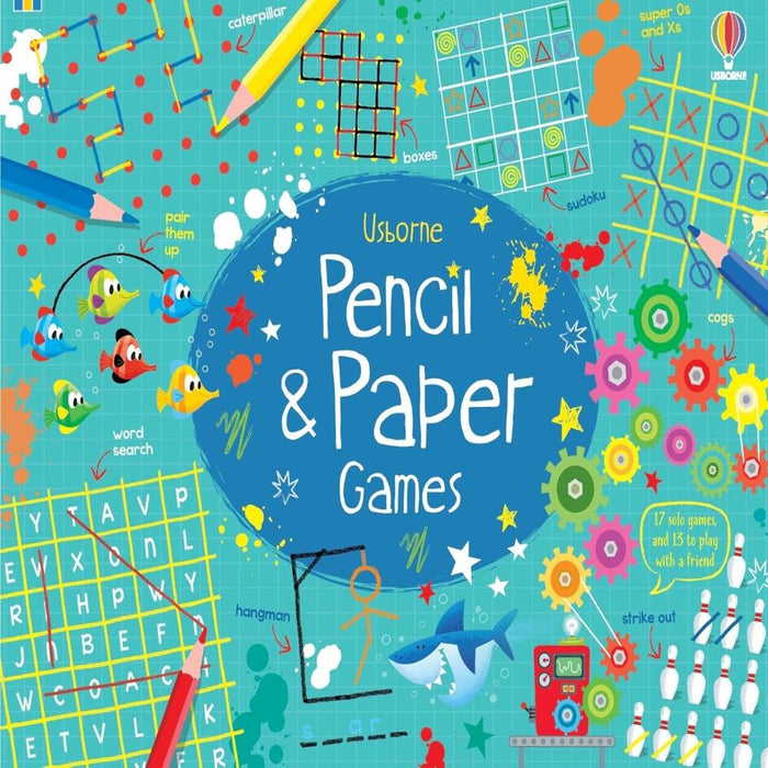 Usborne Pencil & Paper Games-Activity Books-Usb-Toycra