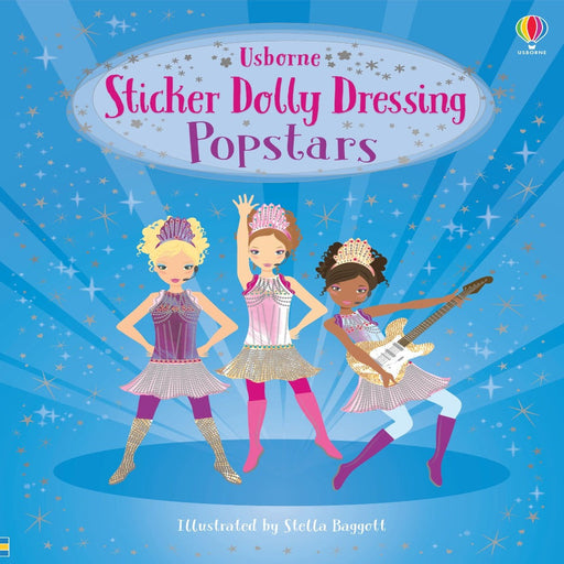 Usborne Sticker Dolly Dressing Popstars-Sticker Book-Usb-Toycra