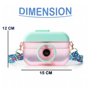 VHV Camera Shaped Water Bottle With Crossbody Strap - 400Ml