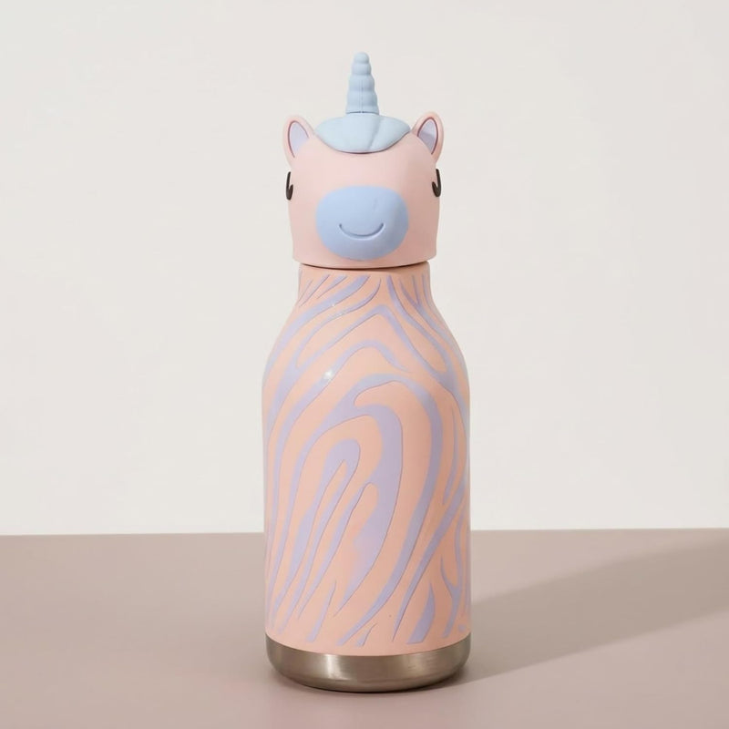 VHV Sus304 Kids Animal Water Bottle With 3D Animal Cap - 430Ml