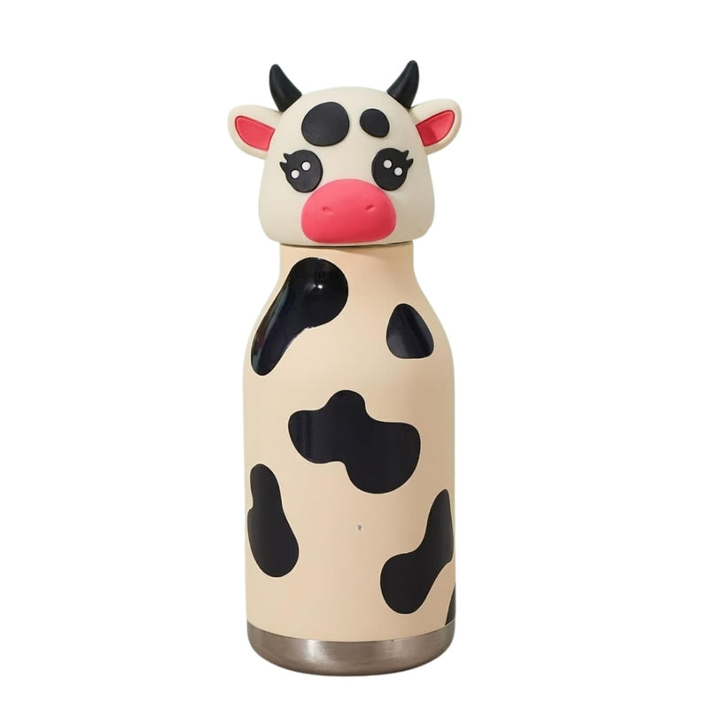 VHV Sus304 Kids Animal Water Bottle With 3D Animal Cap - 430Ml