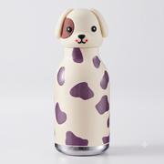VHV Sus304 Kids Animal Water Bottle With 3D Animal Cap - 430Ml