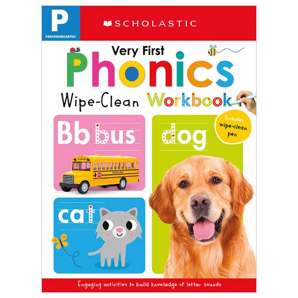 Very First Phonics Wipe Clean Workbook — Toycra