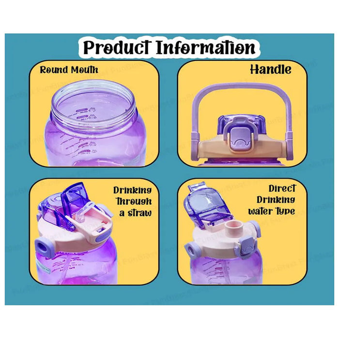 Water Bottle 1000 ML Large-Capacity-LunchBox & Water Bottles-Bright International-Toycra