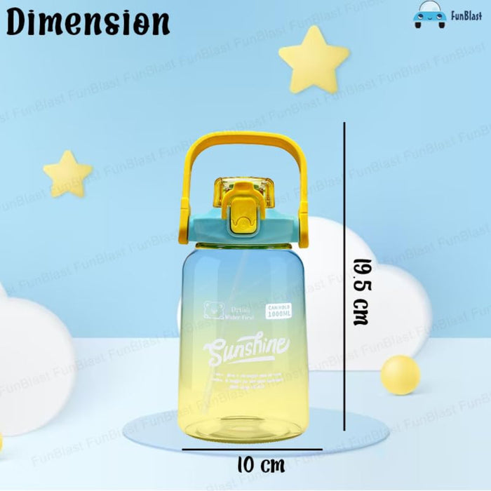 Water Bottle 1000 ML Large-Capacity-LunchBox & Water Bottles-Bright International-Toycra