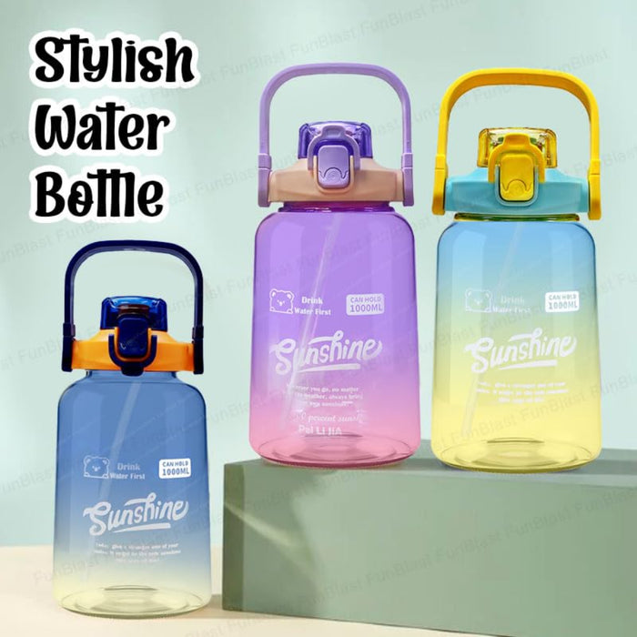 Water Bottle 1000 ML Large-Capacity-LunchBox & Water Bottles-Bright International-Toycra
