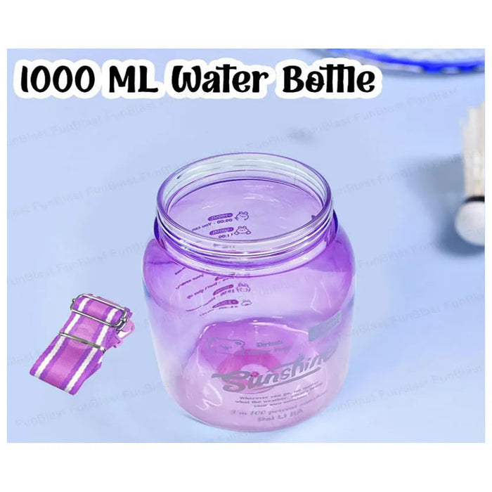 Water Bottle 1000 ML Large-Capacity-LunchBox & Water Bottles-Bright International-Toycra