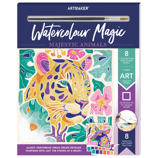 Watercolour Magic Majestic Animals-Activity Books-SBC-Toycra