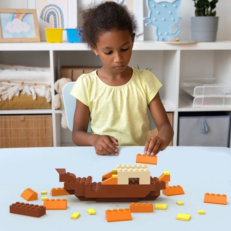 Webby 3 in 1 Boats Of India ABS Building Blocks Kit (104 Pcs)