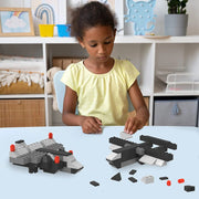 Webby 5 in 1 Fighter Planes ABS Building Blocks Kit (112 pcs)