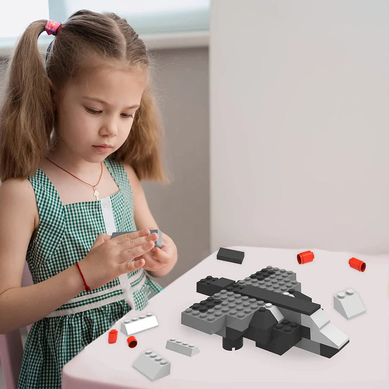 Webby 5 in 1 Fighter Planes ABS Building Blocks Kit (112 pcs)