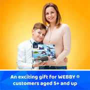Webby 6 in 1 Police ABS Building Blocks Kit (169 Pcs)