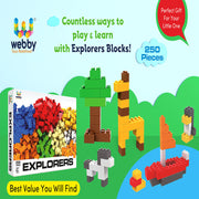 Webby ABS Building Blocks (250 pcs)