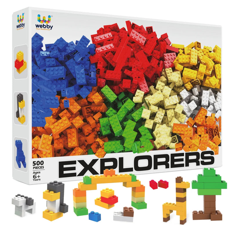 Webby ABS Building Blocks (500 pcs)
