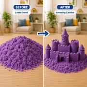Webby Magic Sand Art Kit With Ocean And Castle Moulds For Creative Sand Play