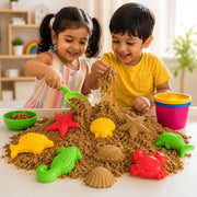 Webby Magic Sand Art Kit With Ocean And Castle Moulds For Creative Sand Play