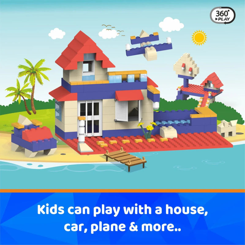 Webby Pool House ABS Building Blocks Kit (182 Pcs)