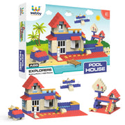 Webby Pool House ABS Building Blocks Kit (182 Pcs)