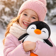 Webby Soft Animal Plush Penguin Toy 20cm-Black
