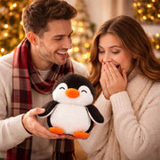 Webby Soft Animal Plush Penguin Toy 20cm-Black