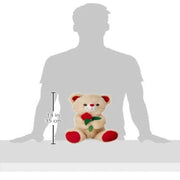 Webby Soft Cute Teddy Bear With Flower