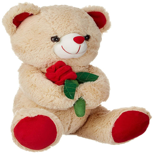 Webby Soft Cute Teddy Bear With Flower