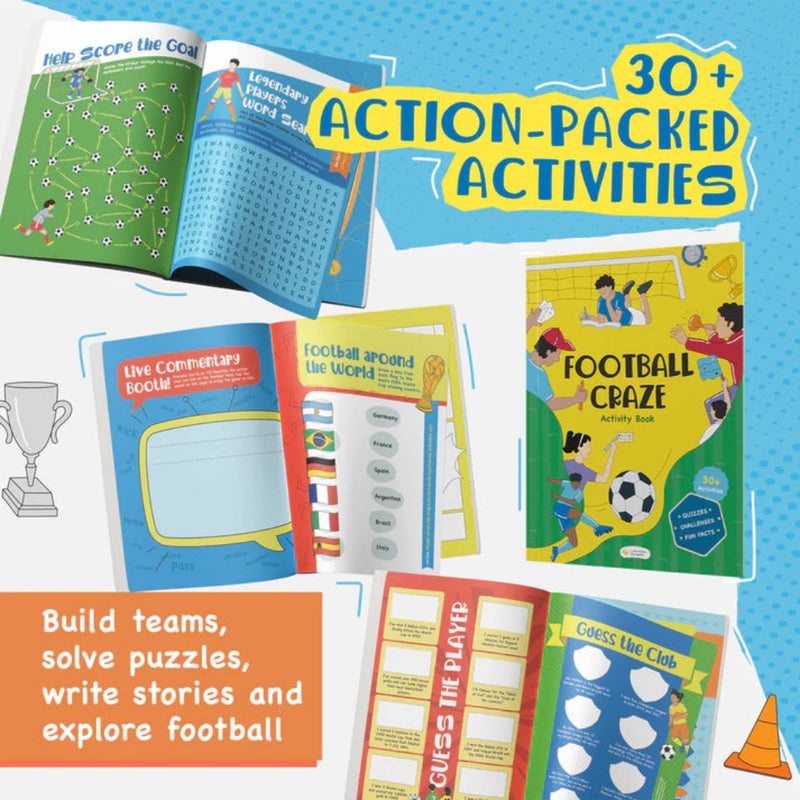Football Craze Large Colouring Poster And Fun Activity Book