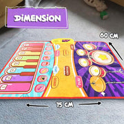 Wembley 2 in 1 Musical Mat for Kids Baby Piano Play