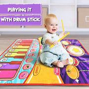 Wembley 2 in 1 Musical Mat for Kids Baby Piano Play