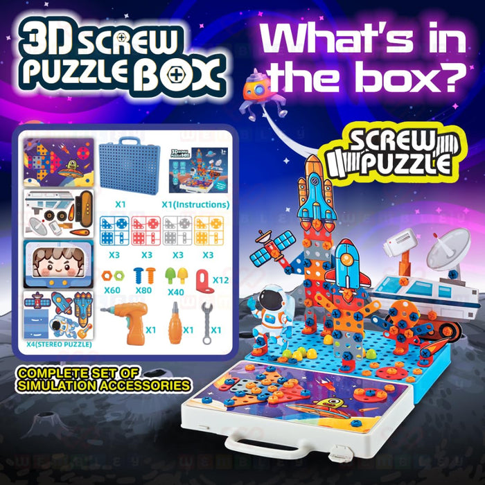 Wembley 4 in 1 Toy Drill Screw Tool Set-Learning & Education-Wembley-Toycra